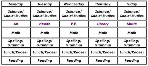 schedule